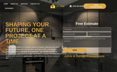 caliviewbuilders.com screenshot
