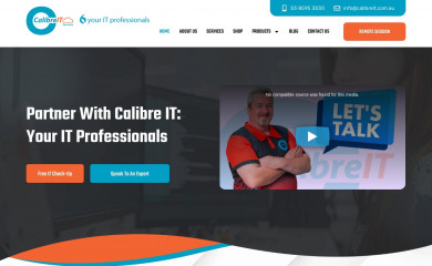 calibreit.com.au screenshot