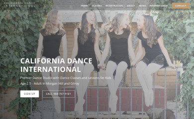 californiadanceinternational.com screenshot