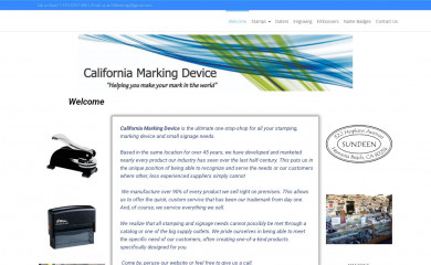californiamarkingdevice.com screenshot