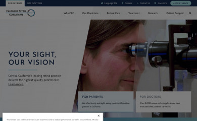 californiaretina.com screenshot
