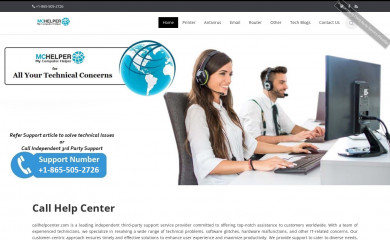 callhelpcenter.com screenshot