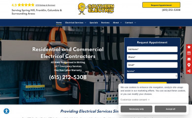 callsouthernelectrictoday.com screenshot