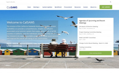 calsaws.org screenshot