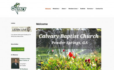 calvaryministries.org screenshot