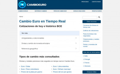 cambioeuro.es screenshot