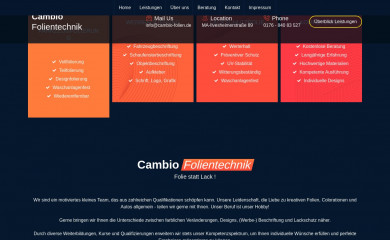 cambio-folien.de screenshot