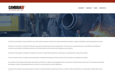 cambriacontracting.com screenshot