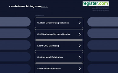 cambriamachining.com screenshot