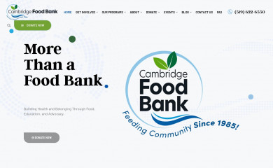 cambridgefoodbank.org screenshot