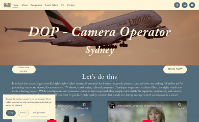 cameraoperator.com.au screenshot