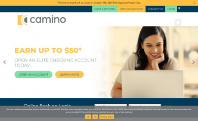 caminofcu.org screenshot