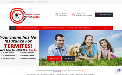 campbelltownpestcontrol.com.au screenshot