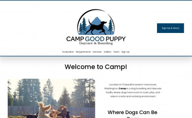 campgoodpuppy.com screenshot