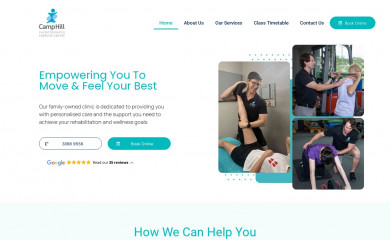 camphillphysio.com.au screenshot