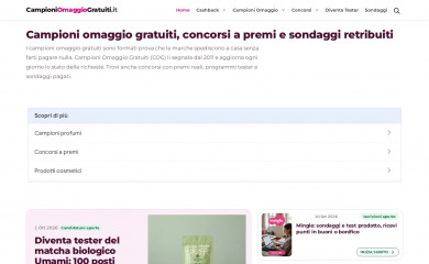 campioniomaggiogratuiti.it screenshot