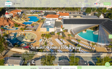 camping-lesgenets.net screenshot