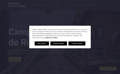 campingvallderibes.com screenshot