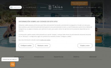 campinglakecaspe.com screenshot