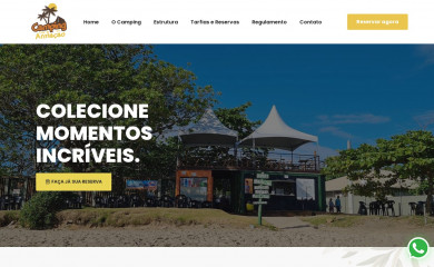 campingpraiadaarmacao.com.br screenshot