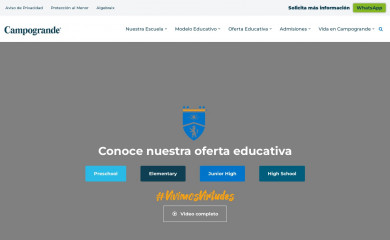 campogrande.edu.mx screenshot
