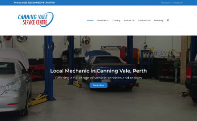 canningvaletyrecentre.com.au screenshot