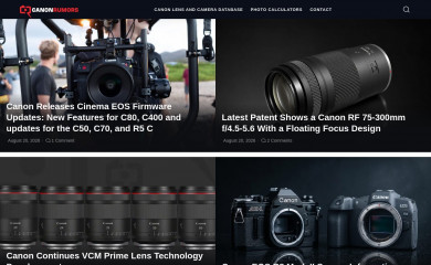 canonrumors.com screenshot