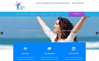 cancergenetics.com.au screenshot
