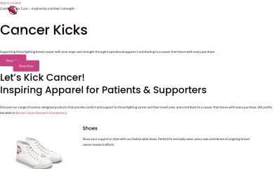 cancerkicks.org screenshot