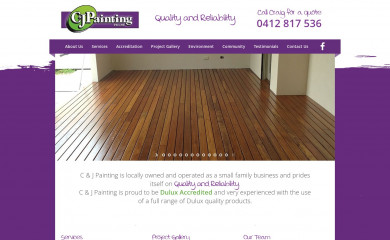 candjpainting.com.au screenshot