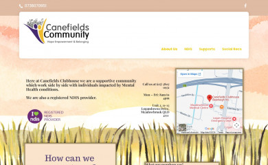 canefieldsclubhouse.org.au screenshot