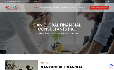 canglobalfinancial.ca screenshot