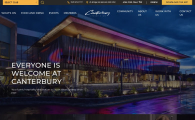 canterbury.com.au screenshot
