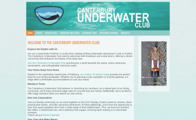 canterburyunderwater.org.nz screenshot