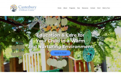 canterburychildcare.com.au screenshot