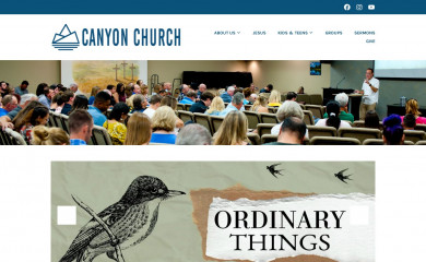 canyonchurch.com screenshot