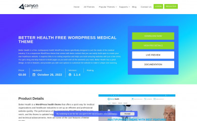 https://www.canyonthemes.com/downloads/better-health screenshot
