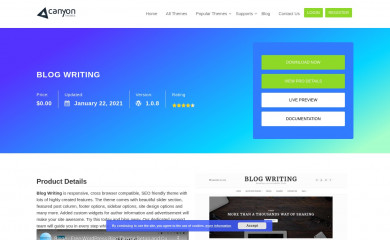 Blog Writing screenshot