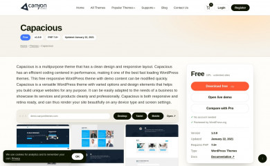 Capacious screenshot