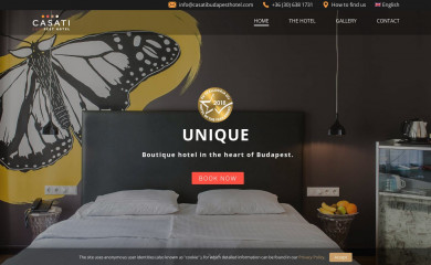 casatibudapesthotel.com screenshot