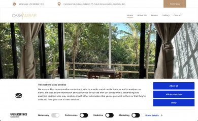 casaambarhotel.com screenshot
