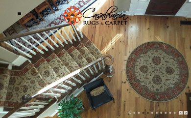 casablancarugsandcarpet.com screenshot