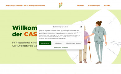 casacura-pflegedienst.de screenshot