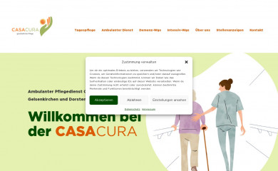 casacura-pflegedienst.de screenshot