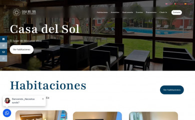 casadelsolhotel.com screenshot