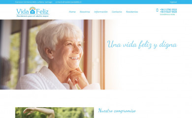 casadereposovidafeliz.cl screenshot