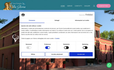 casafamigliavillagloria.com screenshot