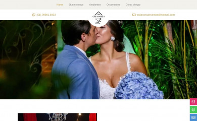 casanossaeventos.com.br screenshot