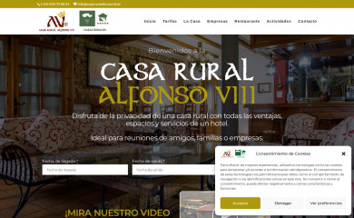 casaruralalfonsoviii.es screenshot