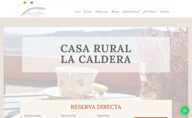casarurallacaldera.com screenshot